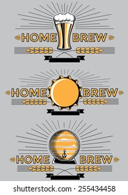 Vector home brew emblems