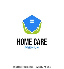 Idea del diseño del logotipo de cuidado del hogar del vector
