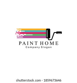 Vector home coloring design logo template
