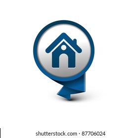 vector home icon design with isolated on white.