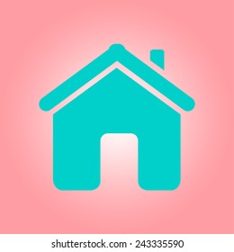 Vector Home Icon in flat style