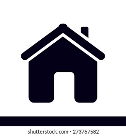 Vector Home Icon in flat style