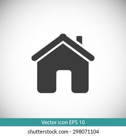 Vector Home Icon in flat style