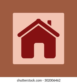 Vector Home Icon in flat style