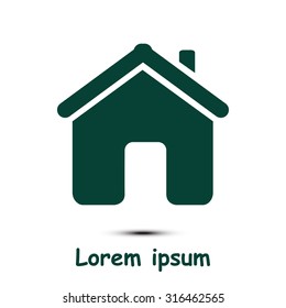 Vector Home Icon in flat style