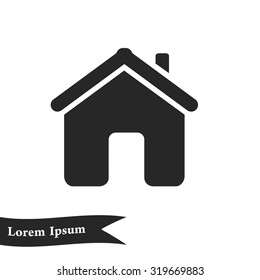 Vector Home Icon in flat style