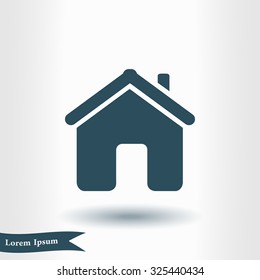 Vector Home Icon in flat style