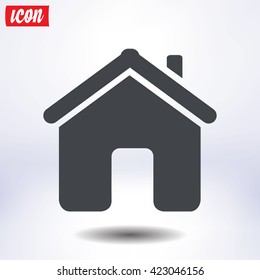 Vector Home Icon in flat style