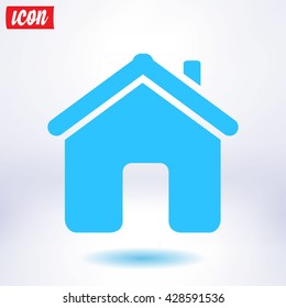 Vector Home Icon in flat style