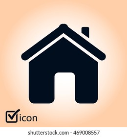 Vector Home Icon in flat style