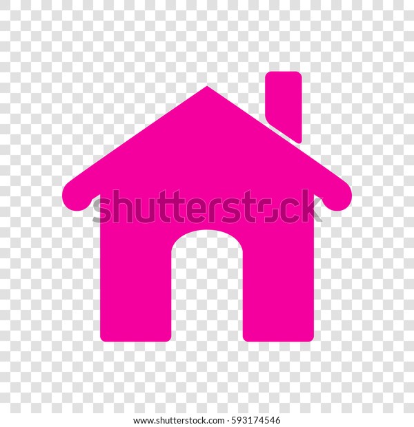 Vector Home Icon Illustration Vector Magenta Stock Vector (Royalty Free ...