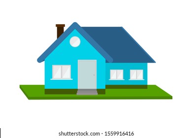 Vector home icon on white background.