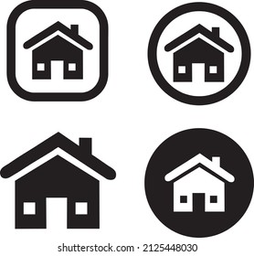 vector home icon set illustration on white background..eps
