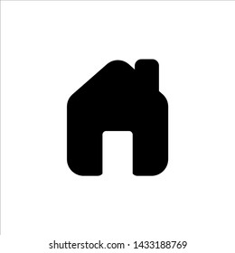 Vector home icon. symbol of house or building with trendy flat style icon for web site design, logo, app, UI isolated on white background