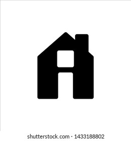 Vector home icon. symbol of house or building with trendy flat style icon for web site design, logo, app, UI isolated on white background