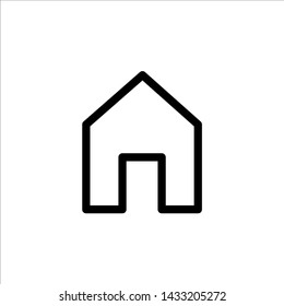Vector home icon. symbol of house or building with trendy flat style icon for web site design, logo, app, UI isolated on white background