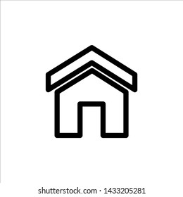 Vector home icon. symbol of house or building with trendy flat style icon for web site design, logo, app, UI isolated on white background