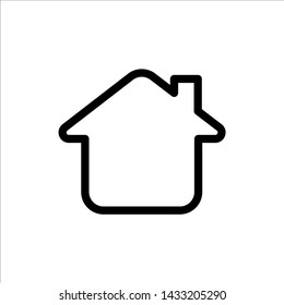 Vector home icon. symbol of house or building with trendy flat style icon for web site design, logo, app, UI isolated on white background