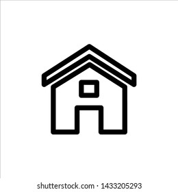 Vector home icon. symbol of house or building with trendy flat style icon for web site design, logo, app, UI isolated on white background