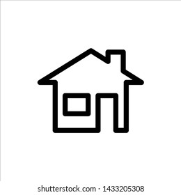 Vector home icon. symbol of house or building with trendy flat style icon for web site design, logo, app, UI isolated on white background