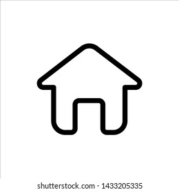 Vector home icon. symbol of house or building with trendy flat style icon for web site design, logo, app, UI isolated on white background