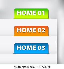 Vector home icon for top of the web page