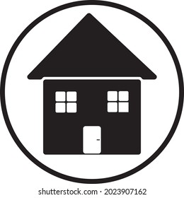 Vector home icon, useful for use as a symbol  logo in artwork or on websites  forums.