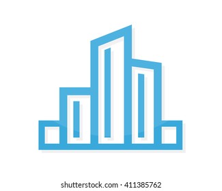Vector home logo design template.  