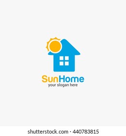 vector home logo design template. flat style