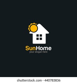 vector home logo design template. flat style