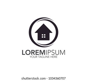 Vector home logo. real estate design concept