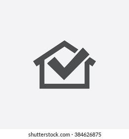 vector home ok Icon