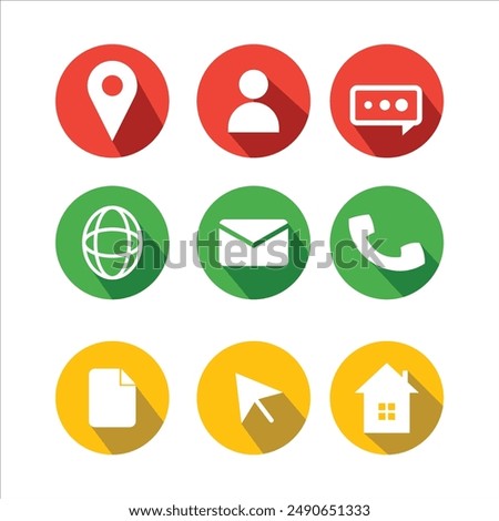 Vector home phone icon with colors trend