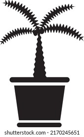 Vector de plantas domésticas Clip art sobre fondo blanco.. eps
