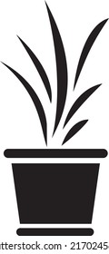 Vector de plantas domésticas Clip art sobre fondo blanco.. eps
