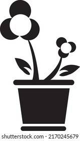 Vector Home Plants Clip art on white background..eps
