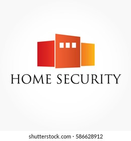 Vector home security logo idea.