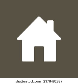 Símbolo del hogar del vector. pictograma negro de la casa. concepto de página principal.