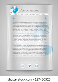 Vector hompepage template