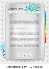 Vector hompepage template