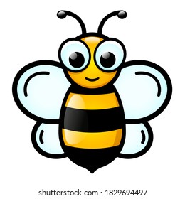 Vector honey bee cartoon design