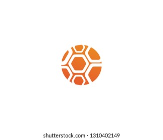 vector, honey bee hive logo, nice orange, sweet unique warm design
