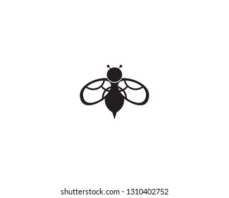 vector, honey bee logo, sweet unique warm design
