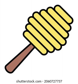 Vektor Honey Comb ausgefülltes Outline Icon Design
