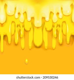 vector honey drips seamless pattern