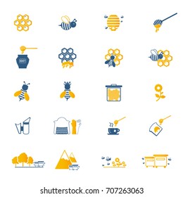 Vector Honey icon set 
