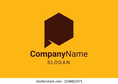 Plantilla de diseño de logotipo de miel para vectores - Letra P