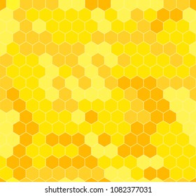 Vector Honeycomb Abstarct Background, Semless Geometric Pattern.