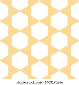 Vector HoneyComb Abstract on Yellow seamless pattern background. Perfect for fabric, wallpaper and scrapbooking projects.