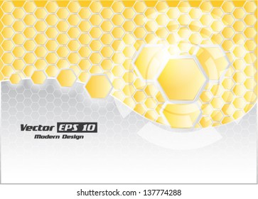 Vector honeycomb background / brochure design